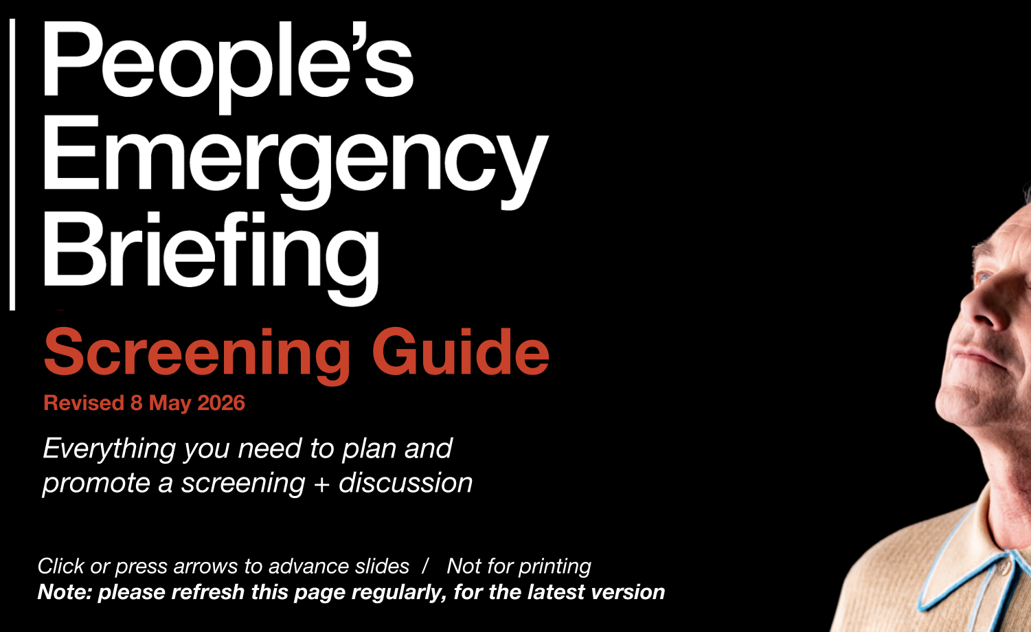 People's Emergency Briefing (Film Screening)
